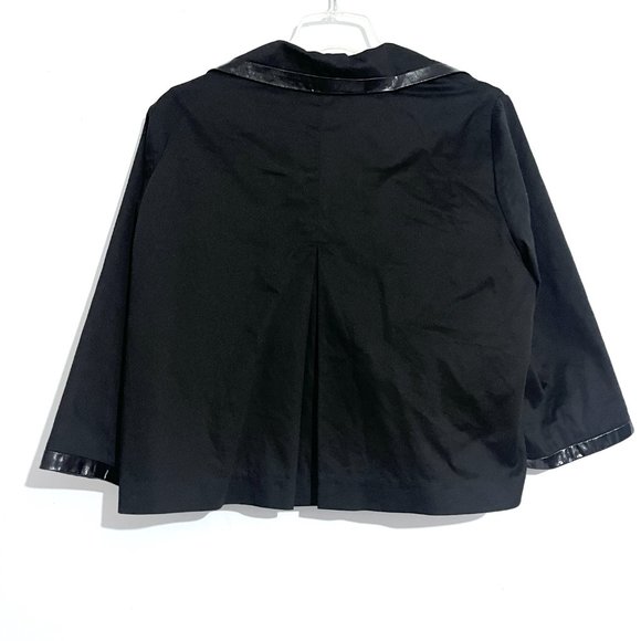 Sandro Sportswear Cotton Quarter Sleeve Crop Lightweight Evening Jacket - Picture 7 of 16